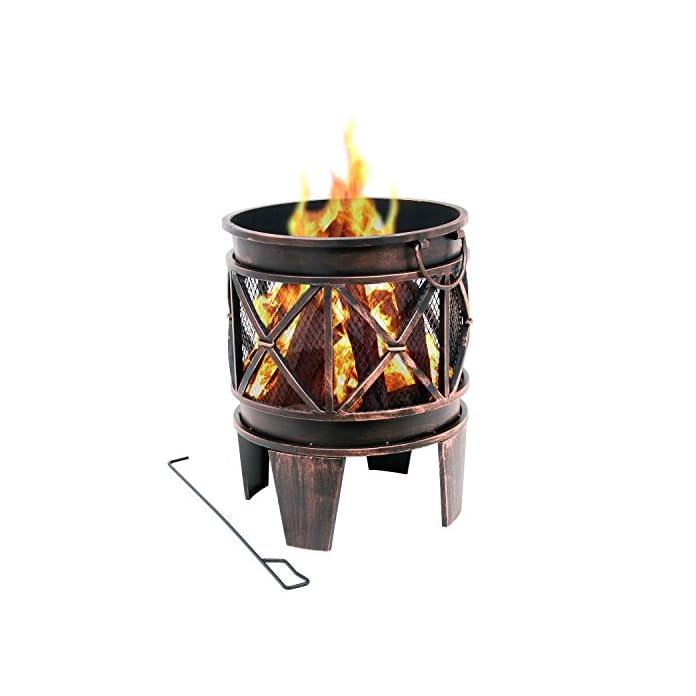 Bbq Toro Feuerkorb Plum Feuerkorb Feuerstelle 42 X 42 X 525 Cm Feuerschale In Antik Optik