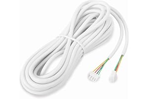 Hakeeta Copper Cable for Video Door Phone System, 4-Core 30m 0.3 mm² Round Flexible Video Intercome Cable
