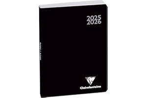 CLAIREFONTAINE Exacompta - 154071E - Agenda journalier Forum Work & After Classic - 10 x 15 cm - Août 2025 à juillet 2026 - Coloris noir