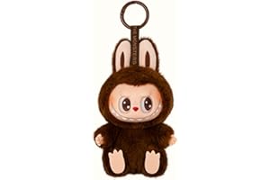 Elogoog LABUBU-Puppe, Plüsch-Spielzeug, Vinyl-Plüsch-Hängekarte, Blindbox-Figuren La Bubu, G), Motiv: The Monster Lazy Yoga