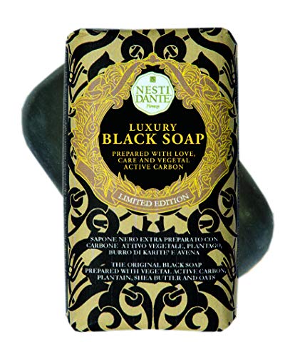 Nesti Dante Luxury Black Soap mit Aktivkohle, 250 g