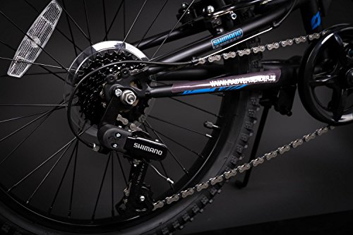 20″ Zoll Kinder Fahrrad MTB Fully Shimano Mountainbike schwarz - 3