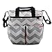NimNik Baby Diaper Bags Chevron w/ Changing Mat Best Quality Designer Diapers Bag for Girls Boys Twins, Shower Gifts for Mom Dad