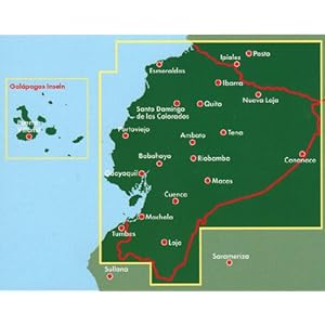 Ecuador y Galápagos, mapa de cerreteras. Escala 1:600.000 / 1:800.000. Freytag & Berndt. (Auto karte)