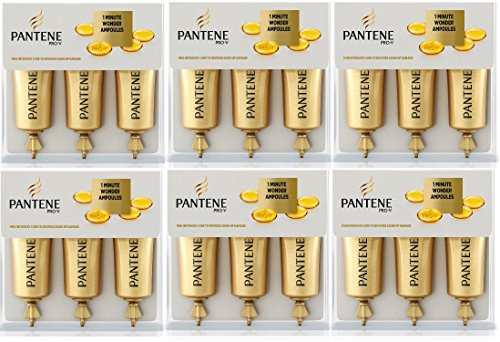 6x Pantene 1 Minute Wonder Ampoules 15ml 3 PACK