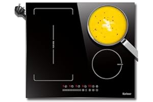 Karinear Plug-in Induction Hob 13 Amp 2800W, 60cm Electric Hob with Flex Zone, Induction Hob Touch Control with Timer,Child Lock,Boost