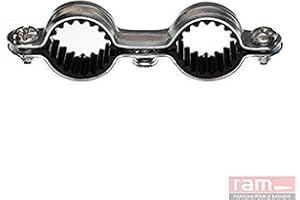 RAM CHEVILLES ET FIXATIONS Ram - Colliers Doubles Isophoniques Acier, 18mm, Boîte de 50
