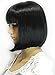 Kalyss Women's Bob Short wig Black Color Heat Resist Cospaly party Hair Wig