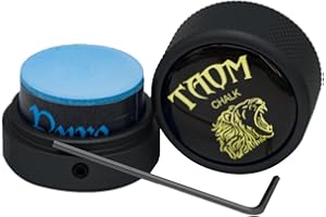 YEUEK TAOM Pool Kreidehalter Runde Form Praktisches Werkzeug Billard Zubehör Magnetische Mini Kreide Spitze Fall Container Runde Box Billard