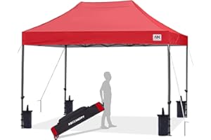 ABCCANOPY Pop Up Gazebo with Detachable Awning, Commercial Market stall, Bonus Upgraded Roller Bag, 4 Weight Bags, Stakes and Ropes