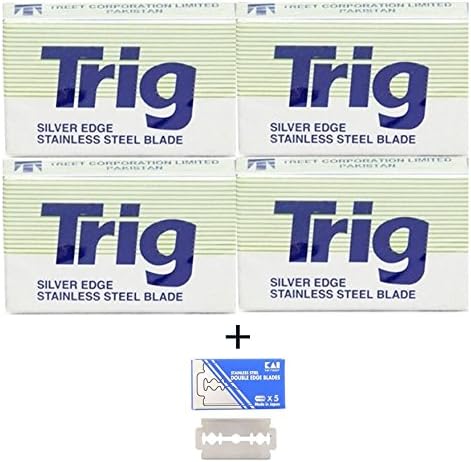 40 Trig Silver Edge Blades + 1 Free KAI Stainless Steel BIade