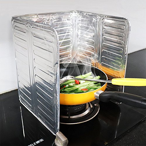 BEESCLOVER Kitchen Aluminium Foil Oil Splatter Screens Cooking Bench Anti-Oil Plate Kitchen Tools RS.521.46 (43.00% Off) - Amazon
