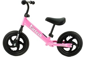 ALBION HOME Balance Bike for 2,3,4,5,6 Year Old Boys and Girls No Pedal Toddler Bike Training Bicycle for Kids with 12’’ Wheels, Adjustable Handlebar and Seat, EVA tires, lightweight carbon steel