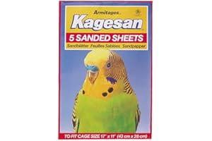 ARMITAGES PET PRODUCTS Kagesan Sanded Sheets No6 43x27cm 5 Sheets (Pack of 12)