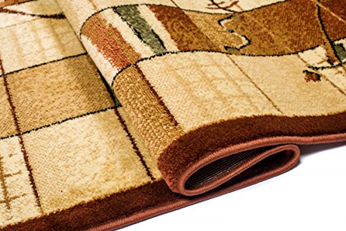 TEPPICH KLASSISCH SEHR BUNT wunderschöne Muster PERFEKT INS WOHNZIMMER in BRAUN (280 cm x 380 cm) - 7