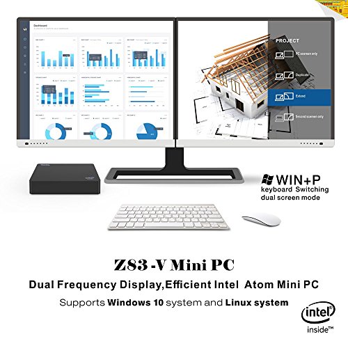 Beelink Z83 V MINI PC (Intel Atom x5-Z8350-Prozessor, Intel HD Graphics 400 Unterstützungs-VGA HDMI Microsoft Windows 10 OS DDR3 2GB / 32GB 1000 Mbps LAN Bluetooth 4.0 WIFI IEEE 802.11a / b / g / n-2.4G + 5.8G) Intel Mini-Computer - 6