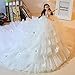 Produktbild zantec mit eleganten Trägerlos Prinzessin Kleid Hochzeit Puppe Spielzeug Puppe Innendekoration Artikel Barbie Puppe weiß