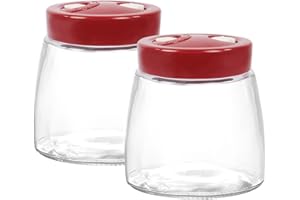 Gzsekken Fermenting Jars 2 Pack 1L Sourdough Starter Jar Kimchi Container with 1 Way Air Release Vent for Pickling, Kefir, Sauerkraut, Kimchi, Kombucha and Sourdough Jar