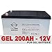 Produktbild Gel-Batterie 200Ah Akku Versorgungsbatterie Solar Antriebs Mover Boots Batterie extrem zyklenfest 210Ah