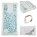 Produktbild LG K8 2017 Hülle flüssig,LG K8 2017 Hülle glitzer, LuckyW TPU Silikon Gradient Farbe HandyHülle für LG K8 2017 (LGM200N) 5 Zoll 3D Bling Glitter Glitzer Flowing Fließend Liquid Flüssig Shinny Moving Star Floating Trend Schwimmend Treibend Stern Quicksand Sparkle Crystal Kristall Tasche Flexible Kratzer Stoßfest Scratch-Resistant Shockproof Etui Bumper Case Cover - Silber