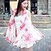 Produktbild GTD Schal, Weiblich, sommer, ärmellos, chiffon, sonnenschutz, blumen, schals, überdimensioniert, strandtücher, anti-ultraviolett, dual, schal