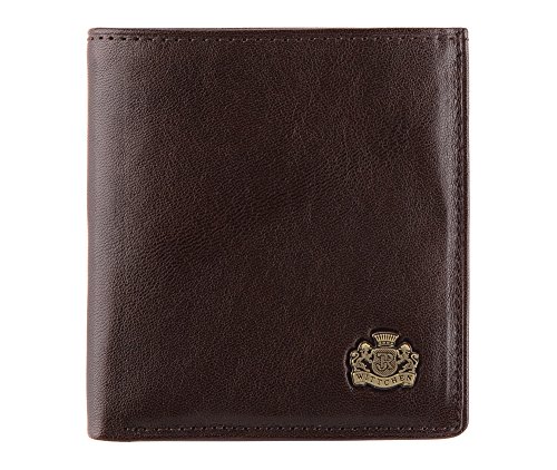 WITTCHEN Billetera | Color: Marrón | Material: Cuero de grano | Tamaño: 9.5 x 10 CM | Orientación: Horizontalmente | Colección: Arizona | 10-1-065-4