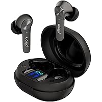 pTron Bassbuds Ultima Active Noise Cancelling Bluetooth 5.0 Wireless Headphones with 15Hrs Total Playback with Case…