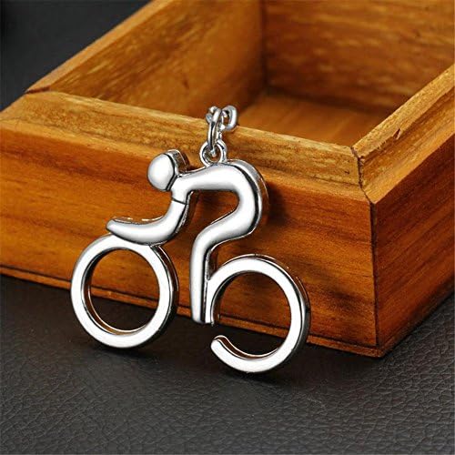 ROOMZOOM Fashion Metal Sporty Bicycle Bike Keyring Creative Metal Keychain Trinket