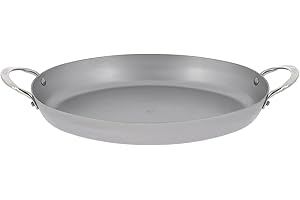 De Buyer - Plat à rôtir en tole d'acier MINERAL B - 21 x 31 cm - Fabriqué en France, Sans PFAS, Anti Adhérence Naturelle, Queue Rivetée et Finition à la Cire d'Abeille, Tous Feux + Flash Four