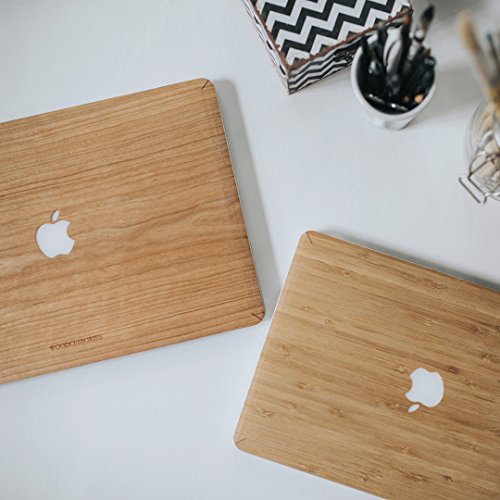 Woodcessories EcoSkin – MacBook 13 Air & Pro Cover, Schutz, aus echtem Holz, Apfellogo (FSC-zertifiziert – Bambus) - 8