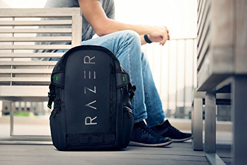 Razer Rogue Laptop Rucksack (für Gamer, Wasserfester mit schützender Innengestaltung und bis 15 Zoll) schwarz - 4