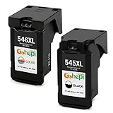 Gohepi Remanufactured Canon PG-545XL CL-546XL Cartucce d'Inchiostro Confezione 2 Nero/Tri-colore per Canon PIXMA iP2850 iP2800 MG2400 MG2450 MG2455 MG2500 MG2550 MG2900 MG2920 MG2950 MG2555 MX495