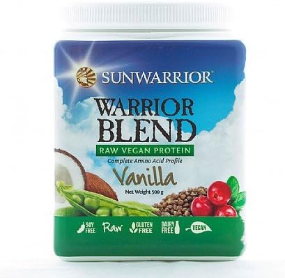 Sunwarrior Organic Warrior Blend - Vanilla - 500g (4 Pack Bundle)