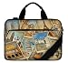Produktbild Silent Monsters Laptop Tasche Schutzhülle 17,3 Zoll (43,9 cm) aus Canvas mit Zubehörfach, Design: Vintage Travel