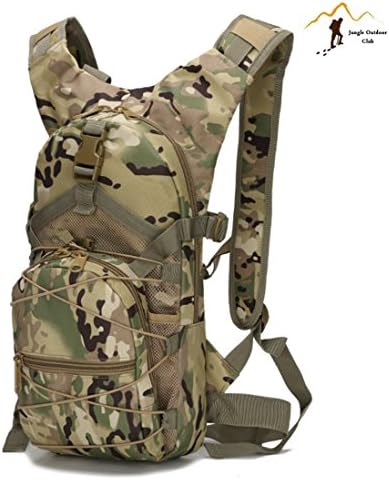 Jungle Oxford15L MOLLE tactical pockets wild bag Backpack Rucksack Hiking Climbing cycling City Walking Walking Walking BBQ Runner Backpack , CP camouflage