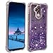 Produktbild Huawei Mate 20 Lite Glitzer Hülle, ToMoYi Handy Hülle Luxus Niedlich Flüssig Treibsand Quicksand Transparent Silikon Weich TPU Bumper mit Anti-Drop Schutzhülle Liquid Case für Huawei Mate 20 Lite