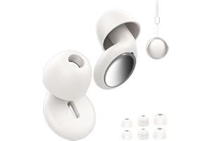VKROBAG Tapones Oidos Ruido Dormir, Tapones Oidos Cancelacion de Ruido de Silicona 35dB, earplugs reutilizables ultra suaves que reducen el ruido, Concentración, para Dormir y viajar, Blanco Claro