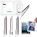 Produktbild 12cm Premium Eingabestift Touchstift Stylus Pen Mit elastischem Seil, Kompatibel Touchscreen-Stift Stylus Universal für iPhone, iPad, Samsung, Tablet, Phone, PC (Schwarz)