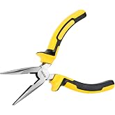 DOWELL 6 Inch Long Mouth Tongs With Steel Knife Professional Handle Nickel Chrome Steel Structure