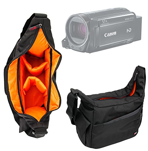 Duragadget Besace de Transport Multi-Poches pour Appareil Photo DSLR SLR Nikon D5 et Nikon D500 et Leurs Accessoires