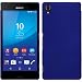 Produktbild PhoneNatic Case für Sony Xperia M4 Aqua Hülle blau gummiert Hard-case + 2 Schutzfolien