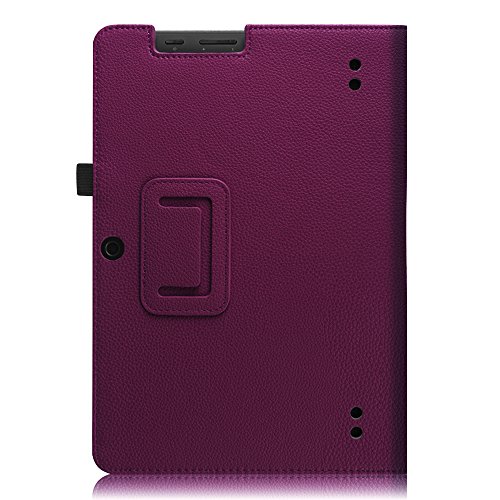 MEDION LIFETAB S10321 / Odys Notos Plus 3G Hülle Case – Fintie Slim Fit Folio Kunstleder Schutzhülle Cover Tasche mit Ständerfunktion und Stylus-Halterung für MEDION LIFETAB S10321 (MD 98687) / Odys Notos plus 3G 25,7 cm (10,1 Zoll) Tablet-PC, Lila - 6