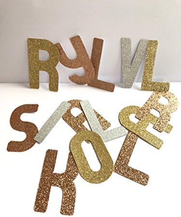 Rose Gold Alphabet Stickers