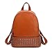 Produktbild Schiveen Modisch Nieten Leder Rucksack (Braun)