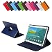 Produktbild Universal Rotation-Tasche für verschiedene Tablet Modelle (9 / 10 / 10.1 Zoll, Blau) Größe Schutz Case Hülle Cover, 360° drehbar, vertikal und horizontal aufstellbar, mit Gummibandverschluss