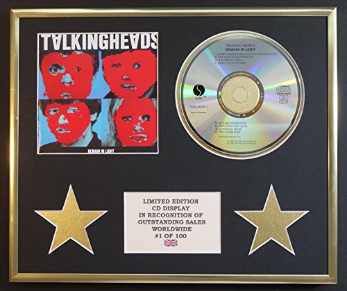 TALKING HEADS/CD DISPLAY/LIMITED EDITION/COA/REMAIN IN LIGHT
