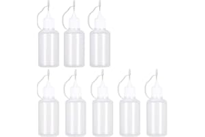 ultnice ultnice applicateur de Bouteille de Colle avec Pointe d'aiguille Outil de Quilling DIY Bouteille de précision (Blanc) 10pcs 30 ML