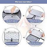 GHB Tragbare Wickelunterlage Wickeltisch für unterwegs Wickelauflage Wasserdicht und langlebig,Bestes Geschenk für Baby Quick und Easy Wickel Kit - 7