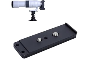 iShoot Arca-Swiss Fit Kamera-Schnellwechselplatte, kompatibel mit Canon RF 200–800 mm F6.3–9 IS USM Stativhalterung, Ringobjektiv-Kragen-Halterung, verwendet für Arca-Fit-Stativkopfklemme