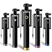 Captcha Stylish AUX Wire Selfie Stick for all smartphones.(Bottom chrome in assorted color) RS.190.00